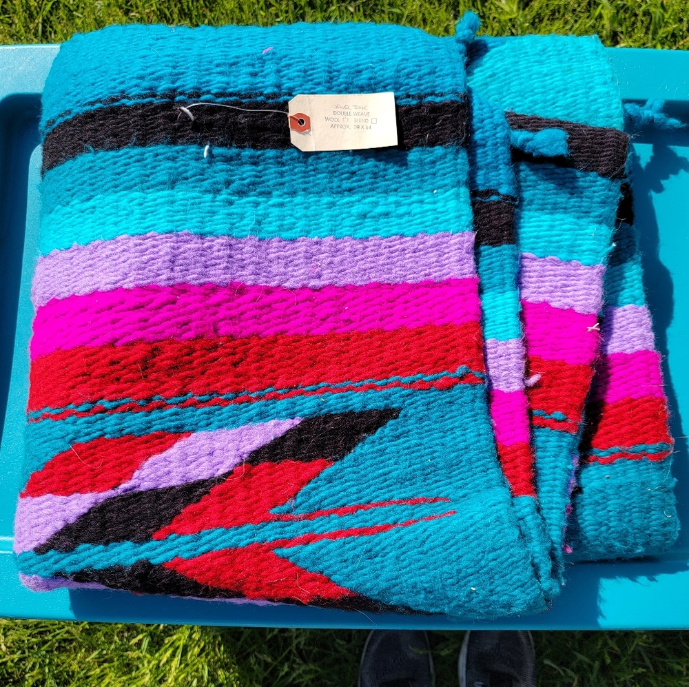 Pleasant Hills Double Weave Wool Saddle Blanket Pad Horse Equine Western Fancy